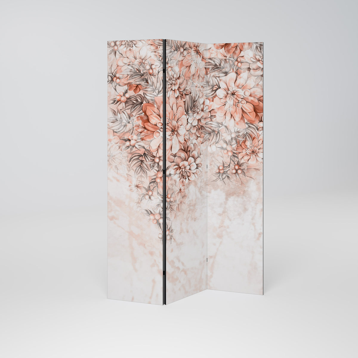 MARBLE GARDEN FANTASY Biombo de 3 Painéis