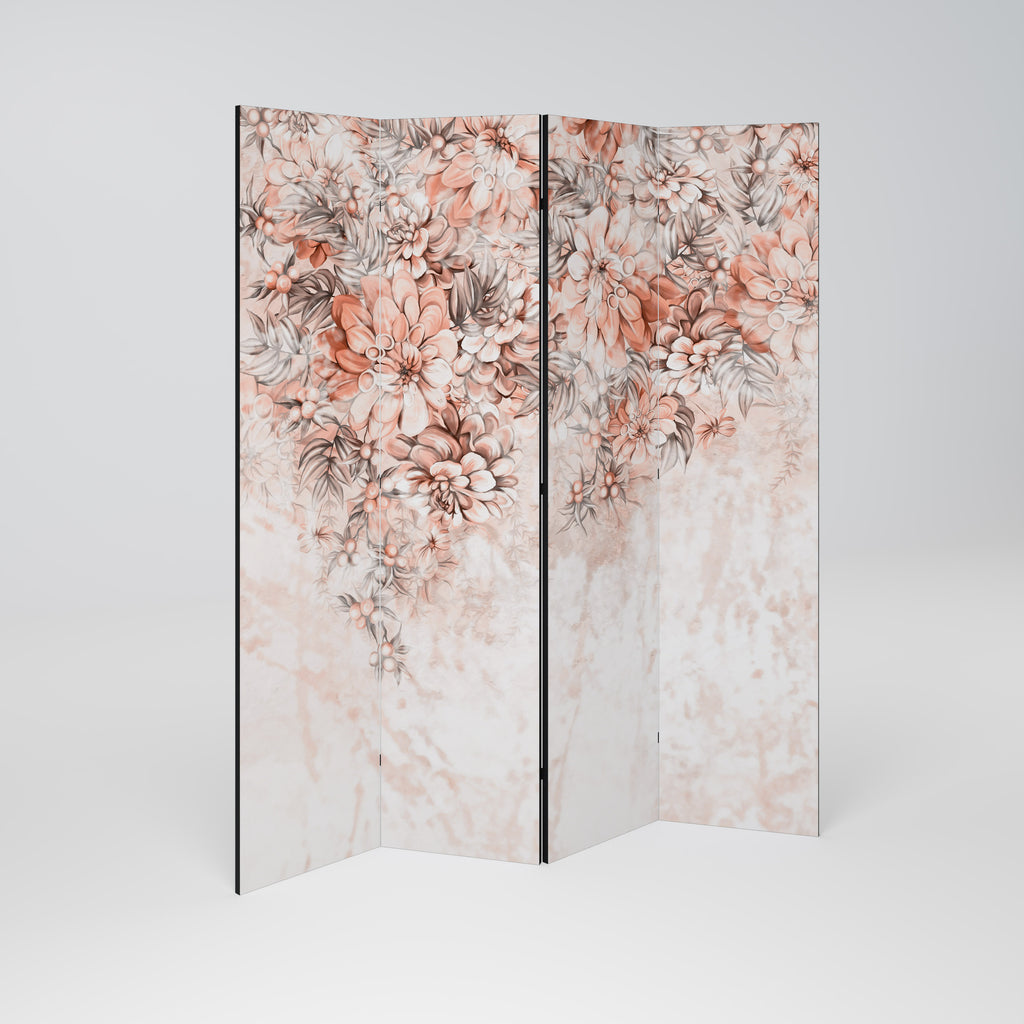 MARBLE GARDEN FANTASY Biombo de 4 Painéis