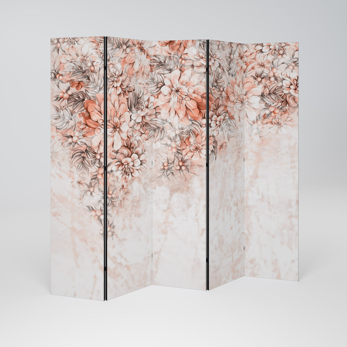 MARBLE GARDEN FANTASY Biombo de 5 Painéis