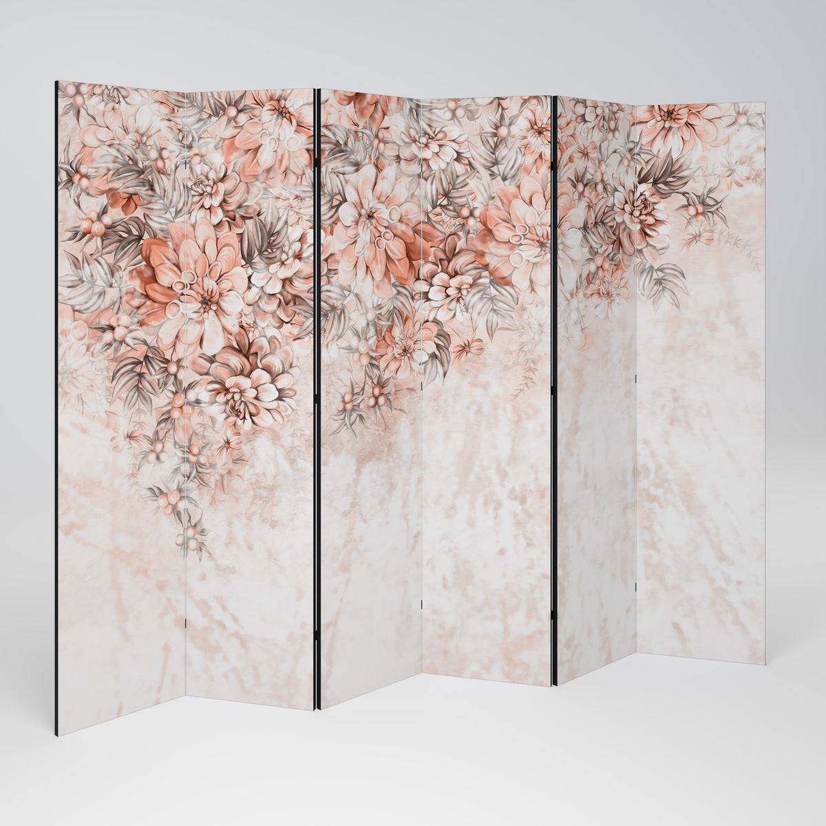 MARBLE GARDEN FANTASY Biombo de 6 Painéis