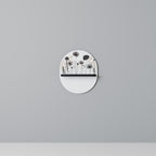 POPPY ALLURE Prateleira Oval Decorativa em Acabamento Preto