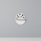 POPPY ALLURE Prateleira Oval Decorativa em Efeito Carvalho