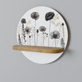 POPPY ALLURE Prateleira Redonda Decorativa em Efeito Carvalho