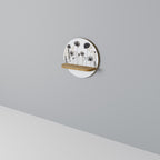 POPPY ALLURE Prateleira Redonda Decorativa em Efeito Carvalho