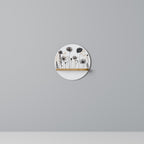 POPPY ALLURE Prateleira Redonda Decorativa em Efeito Carvalho