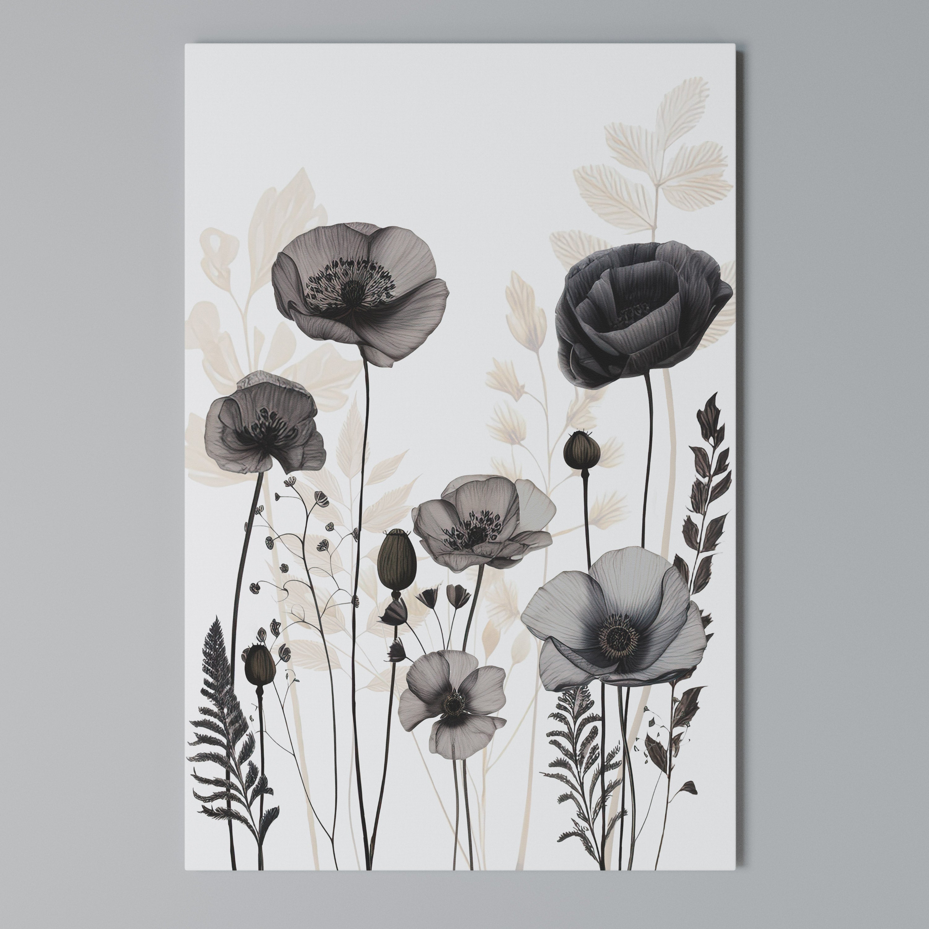 POPPY ALLURE Quadro em tela vertical