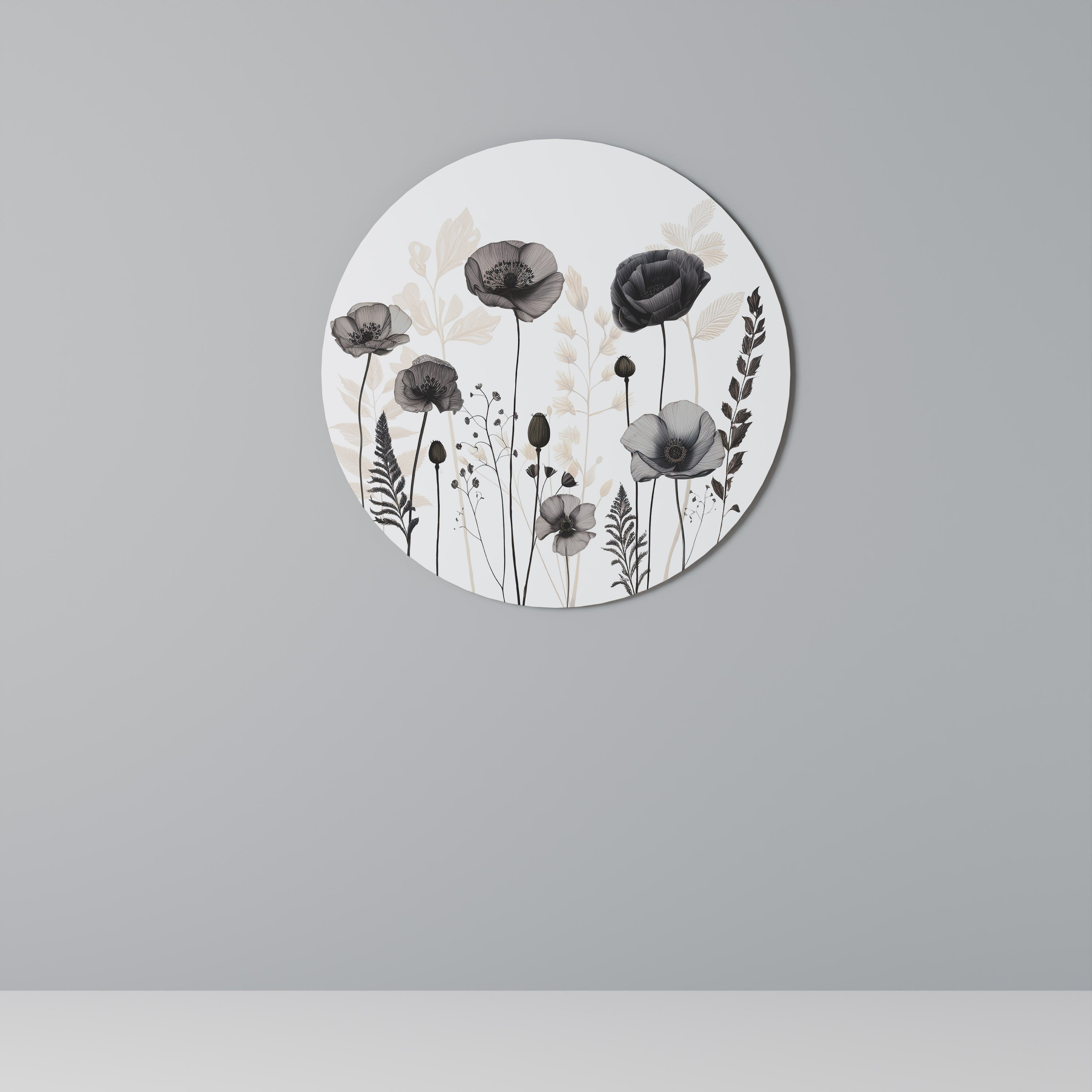 POPPY ALLURE Quadro Redondo Decorativo