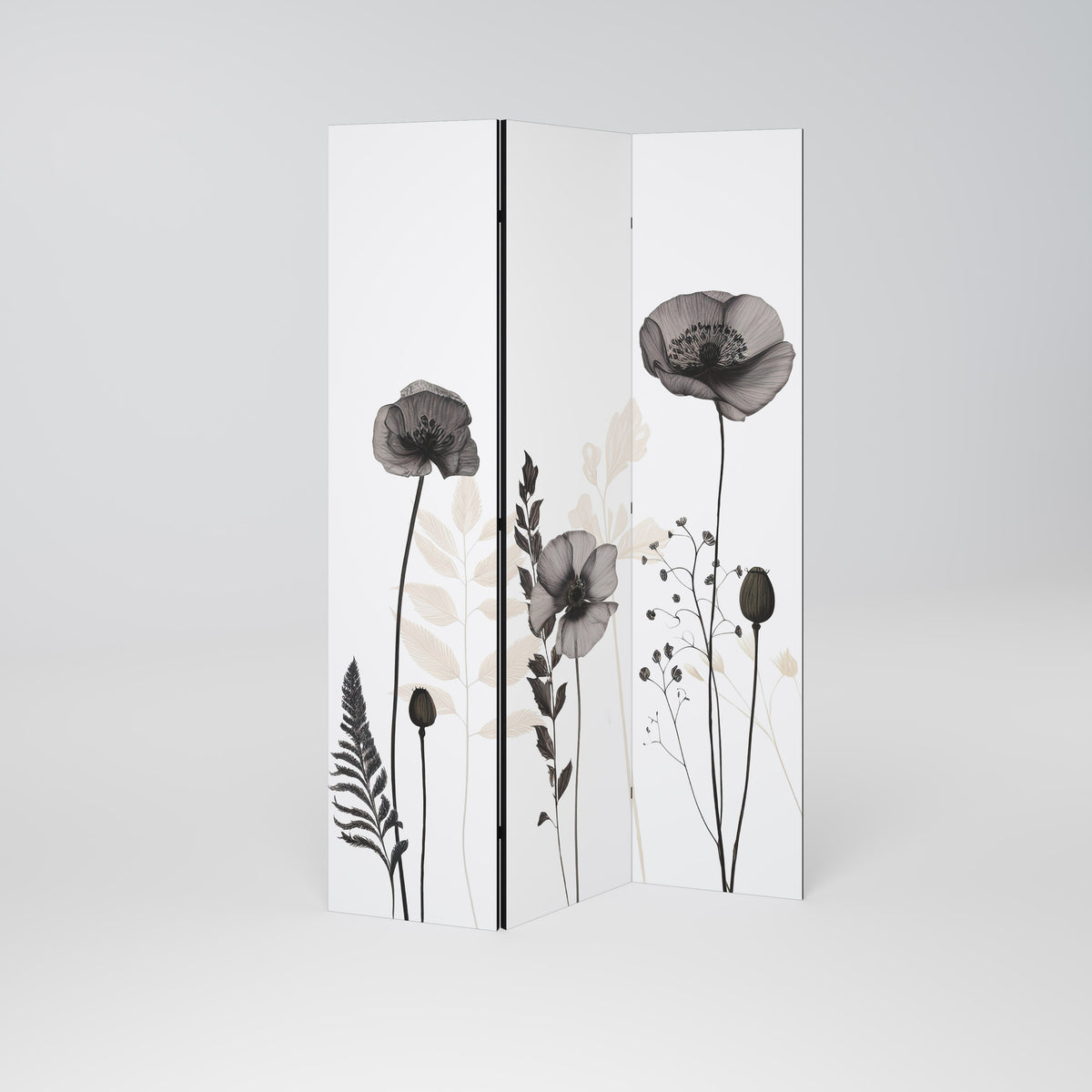 POPPY ALLURE Biombo de 3 Painéis