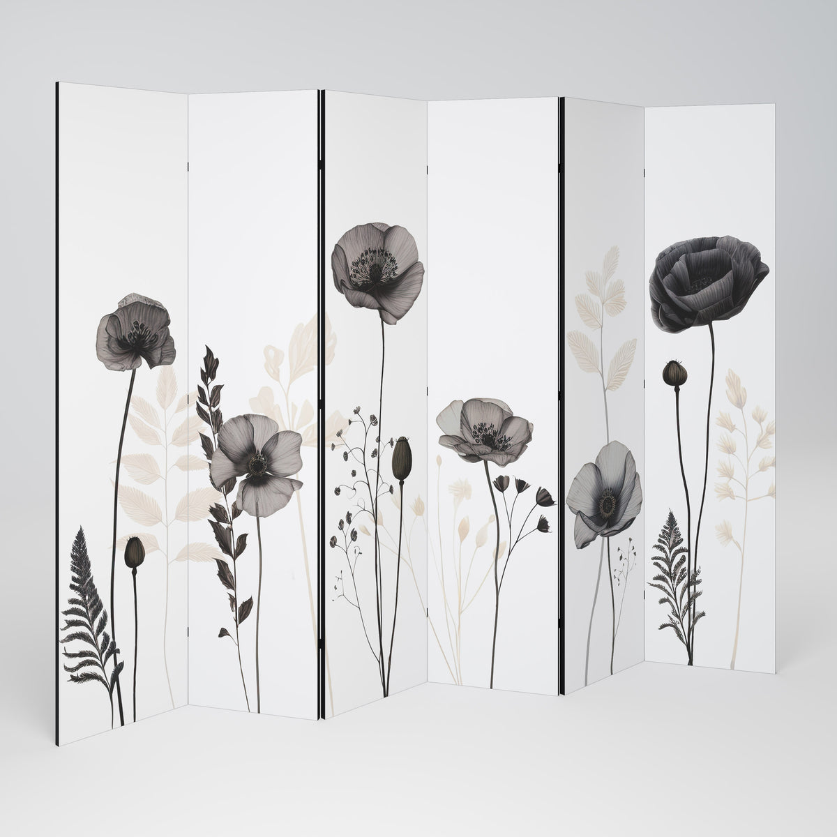POPPY ALLURE Biombo de 6 Painéis