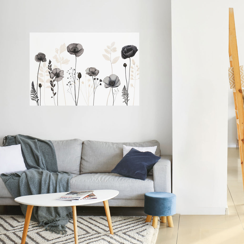 POPPY ALLURE Peel and Stick Horizontal Poster