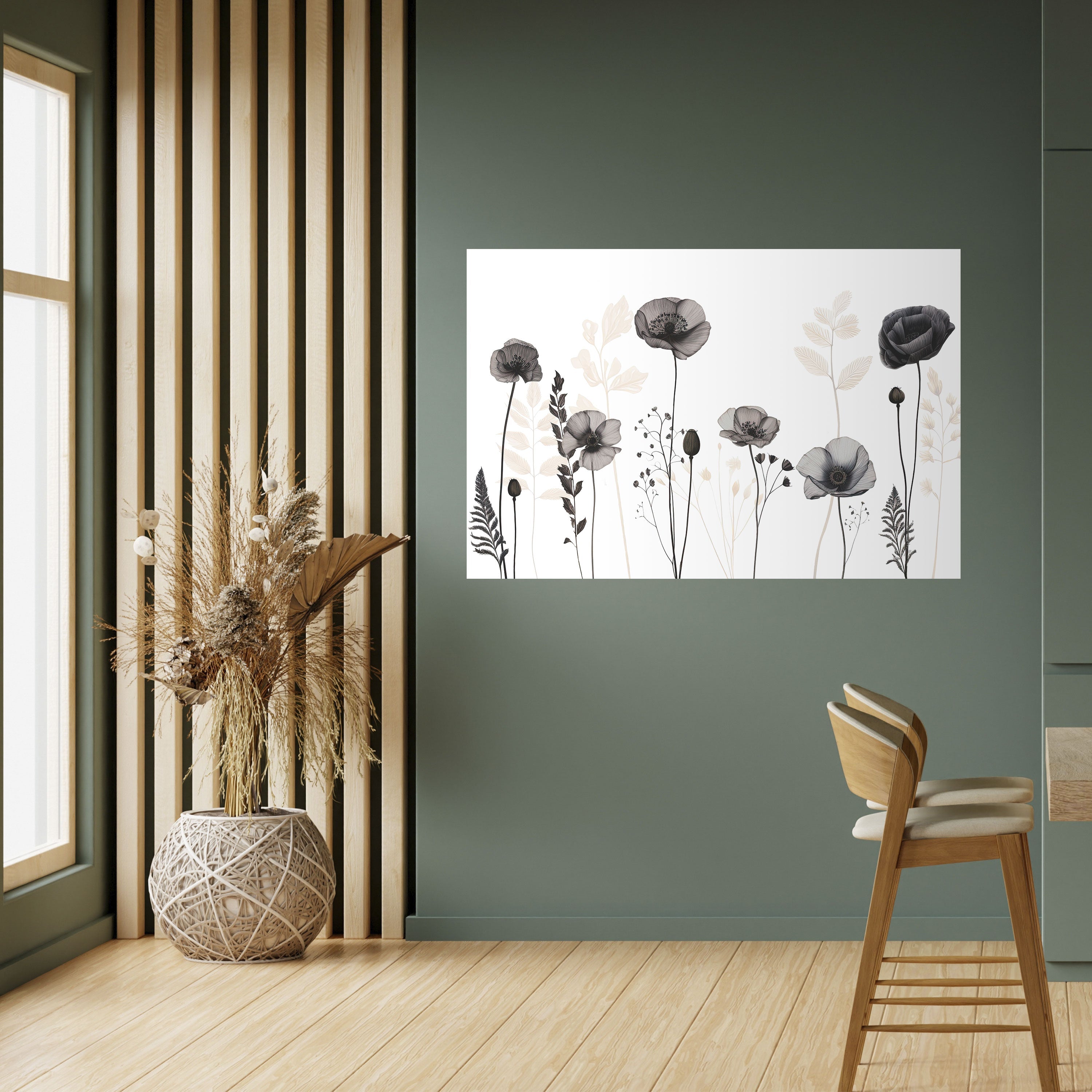 POPPY ALLURE Peel and Stick Horizontal Poster