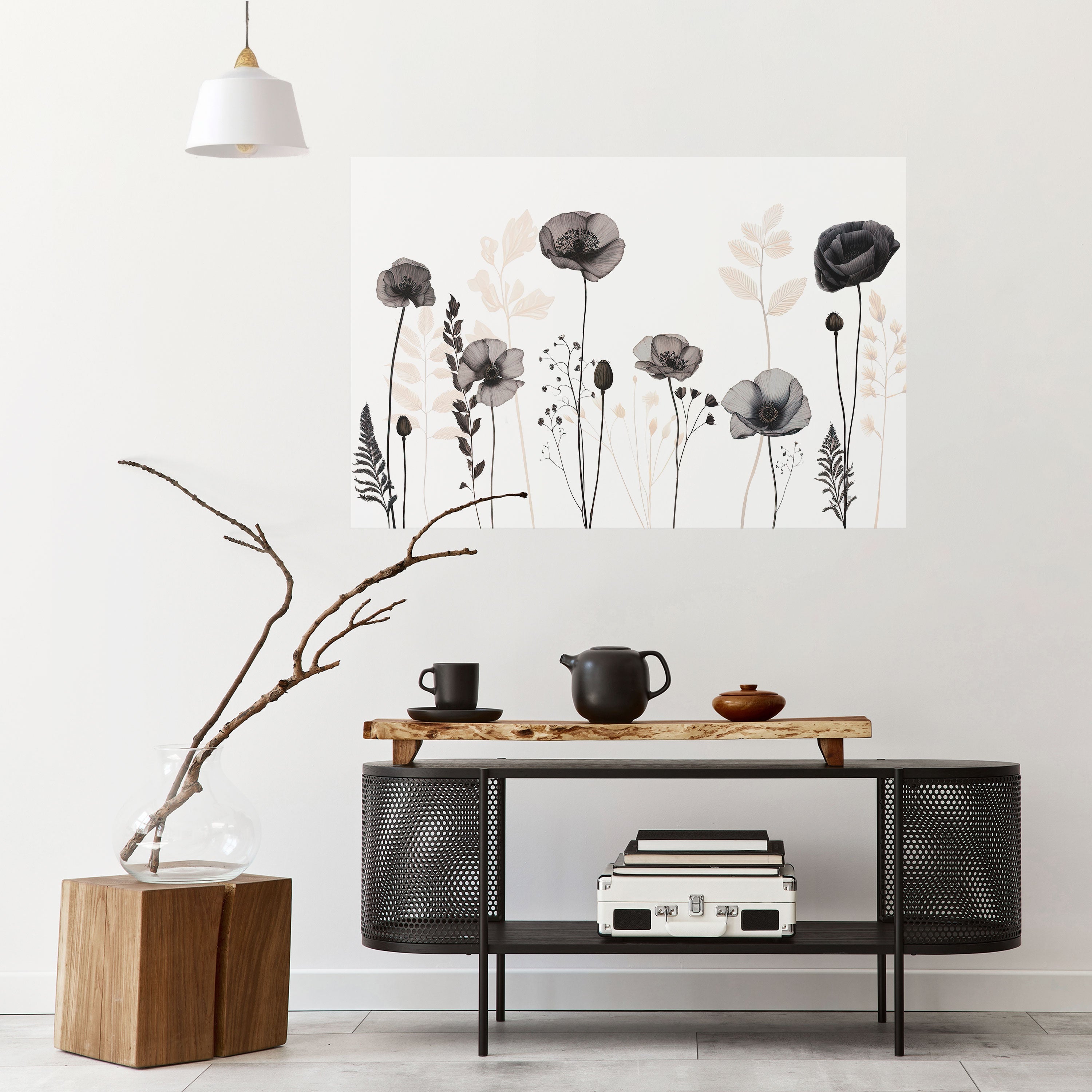 POPPY ALLURE Peel and Stick Horizontal Poster