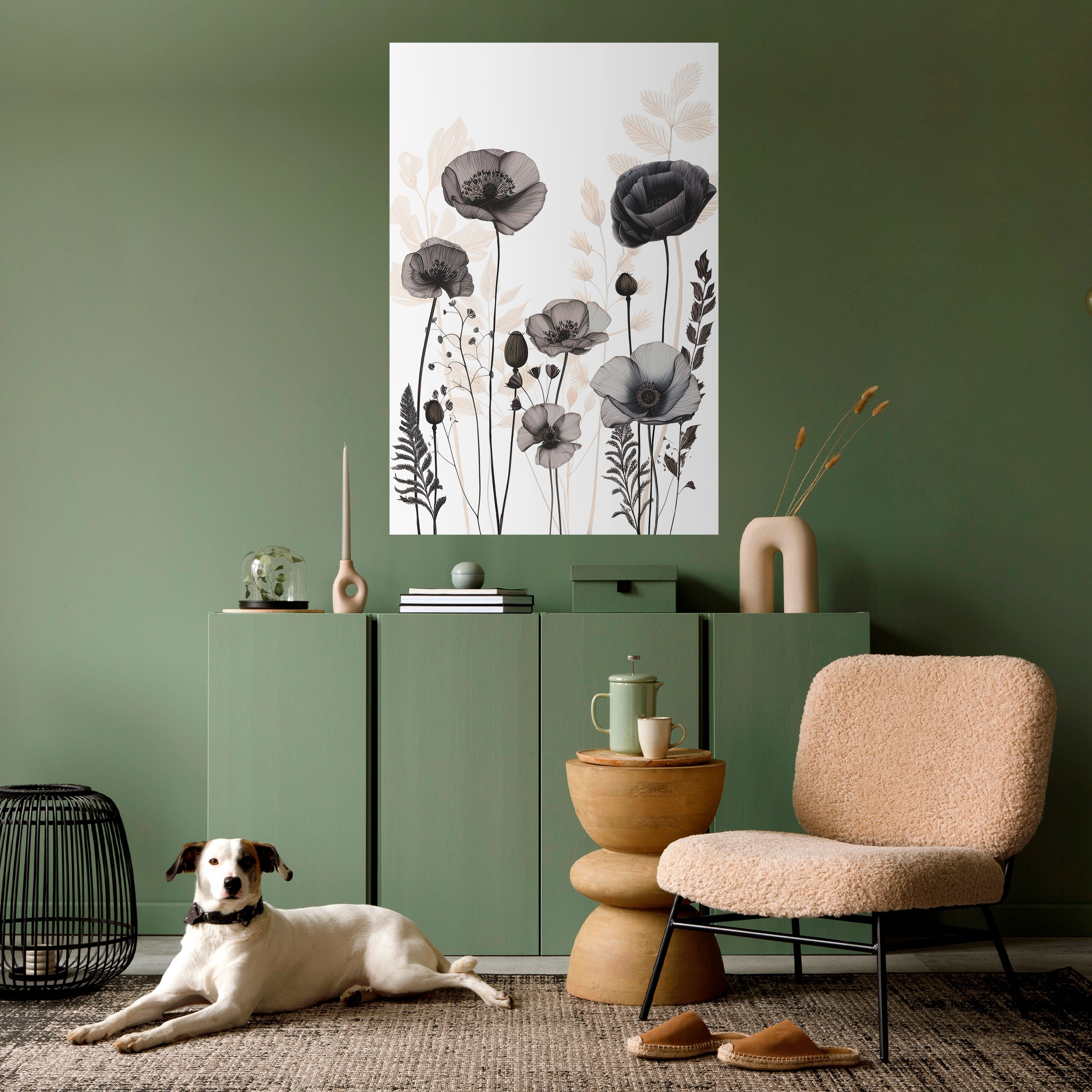 POPPY ALLURE Poster Vertical Autocolante
