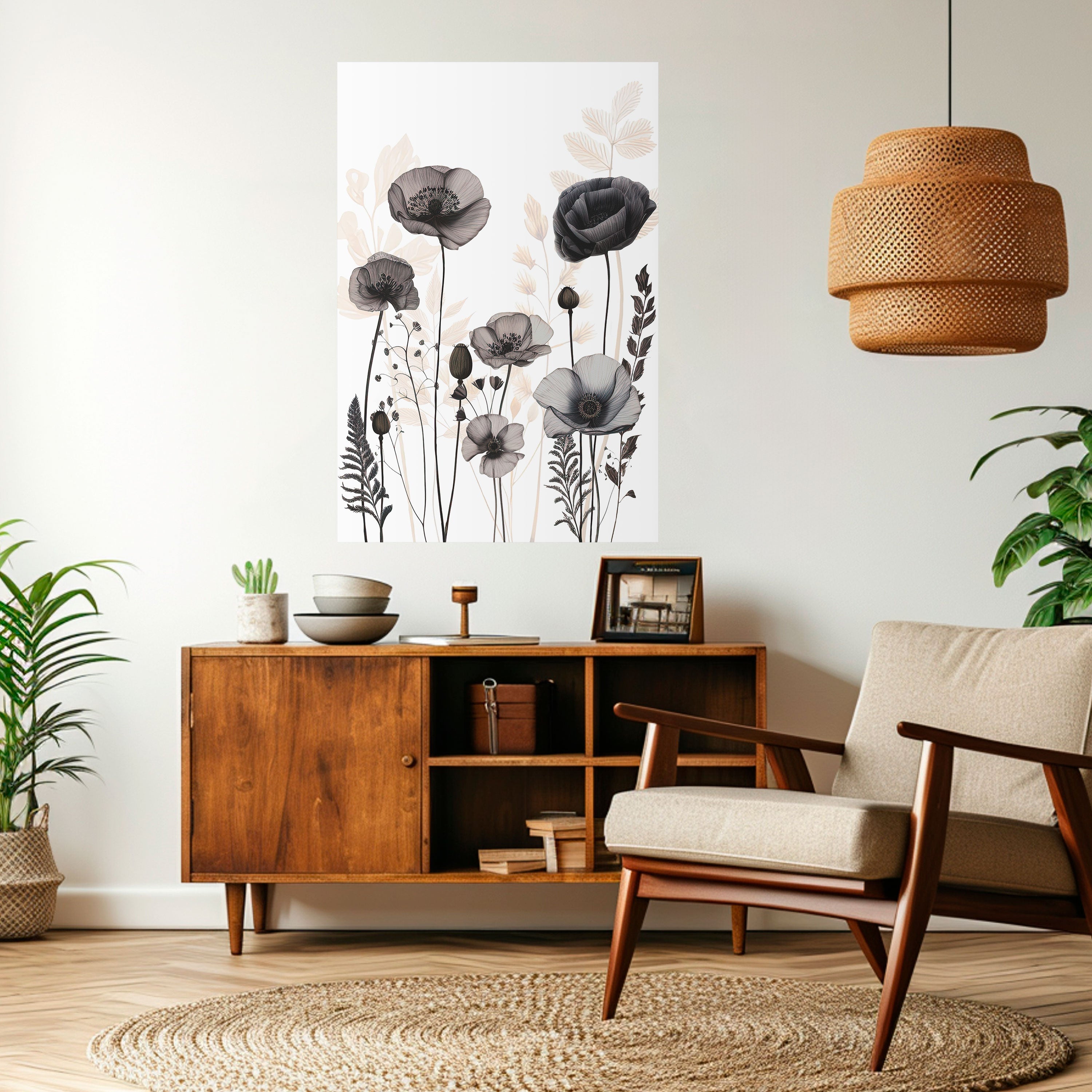 POPPY ALLURE Poster Vertical Autocolante