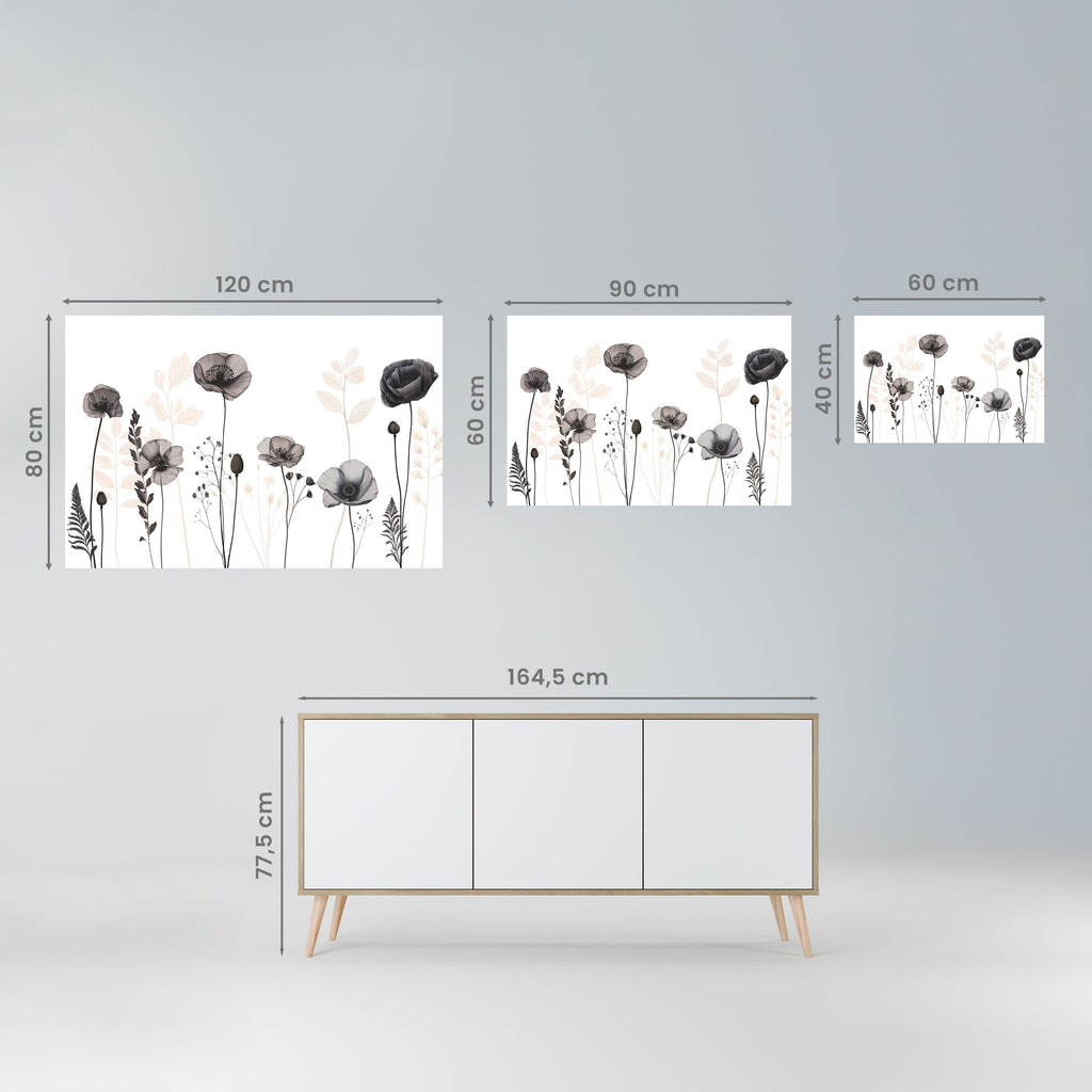 POPPY ALLURE Peel and Stick Horizontal Poster