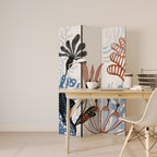 ORGANIC ASSEMBLAGE Biombo Decorativo de 3 Painéis