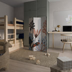 ORGANIC ASSEMBLAGE Biombo Decorativo de 3 Painéis