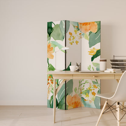 FLORAL SERENITY SPLIT Biombo de 3 Painéis