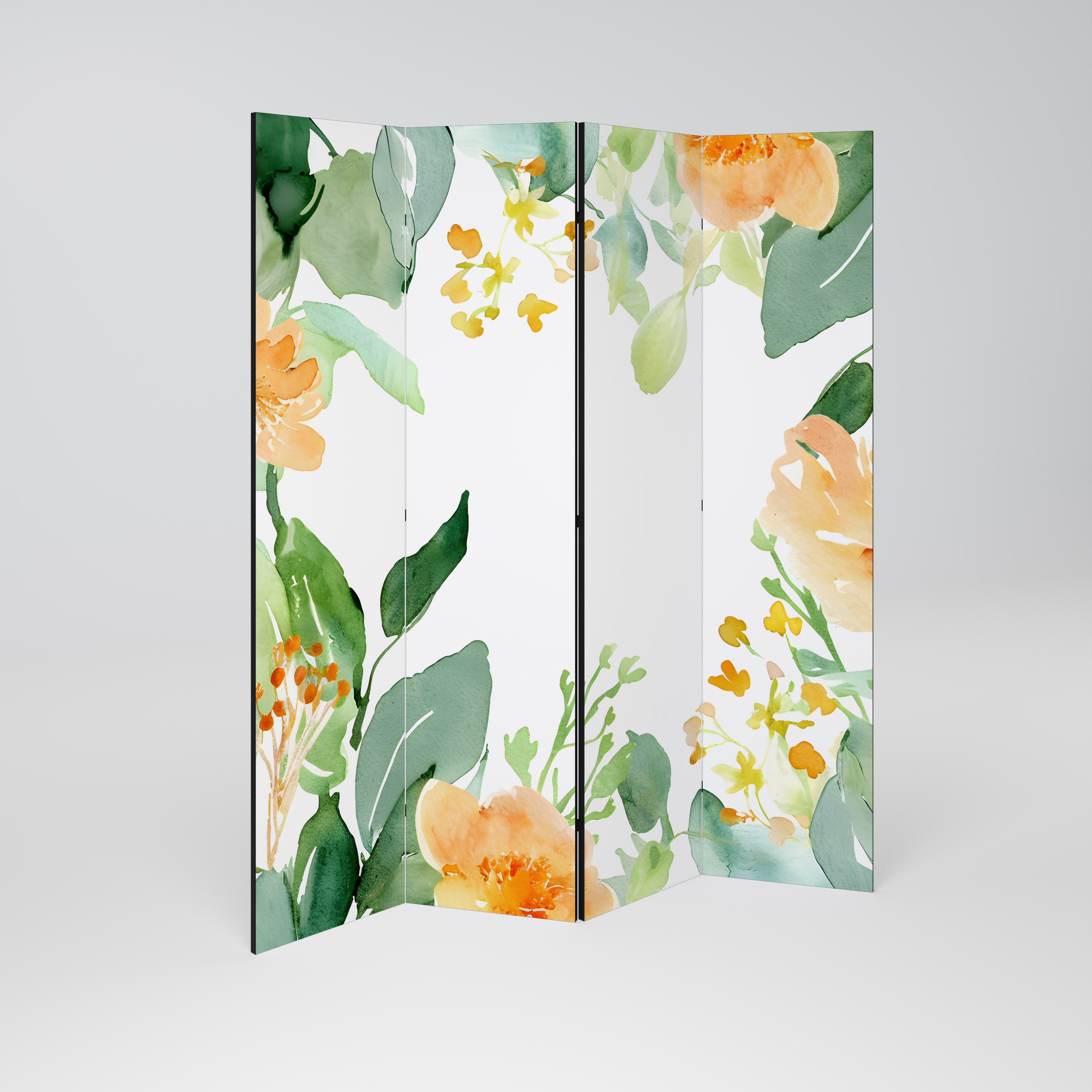 FLORAL SERENITY SPLIT Biombo de 4 Painéis