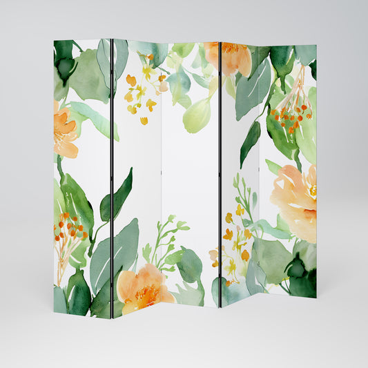 FLORAL SERENITY SPLIT Biombo de 5 Painéis