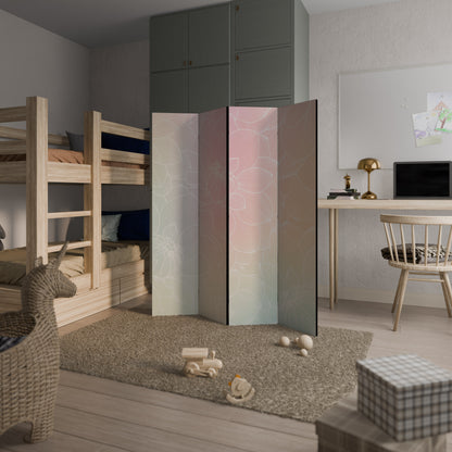 ELEGANT FLORAL FUSION 4-Panel Room Divider