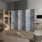 LUSH LINEAR BLOOMS Biombo Decorativo de 6 Painéis