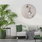 COTTON CLOUDS IN BALANCE Quadro Redondo Decorativo