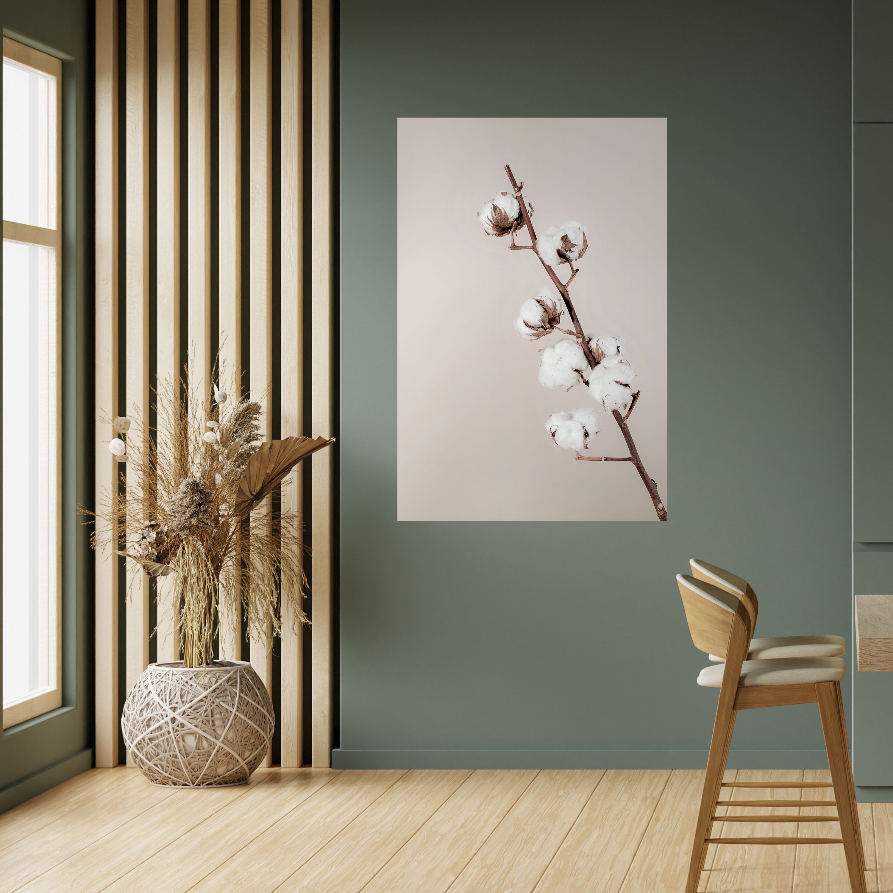 COTTON CLOUDS IN BALANCE Poster Vertical Autocolante