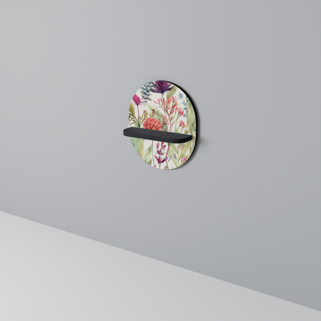 HERBAL FIESTA Prateleira Oval Decorativa em Acabamento Preto