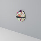 HERBAL FIESTA Prateleira Oval Decorativa em Acabamento Preto