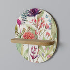 HERBAL FIESTA Prateleira Oval Decorativa em Efeito Carvalho