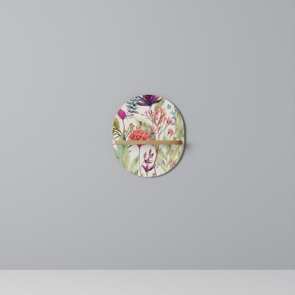 HERBAL FIESTA Prateleira Oval Decorativa em Efeito Carvalho