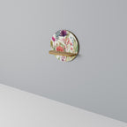 HERBAL FIESTA Prateleira Redonda Decorativa em Efeito Carvalho