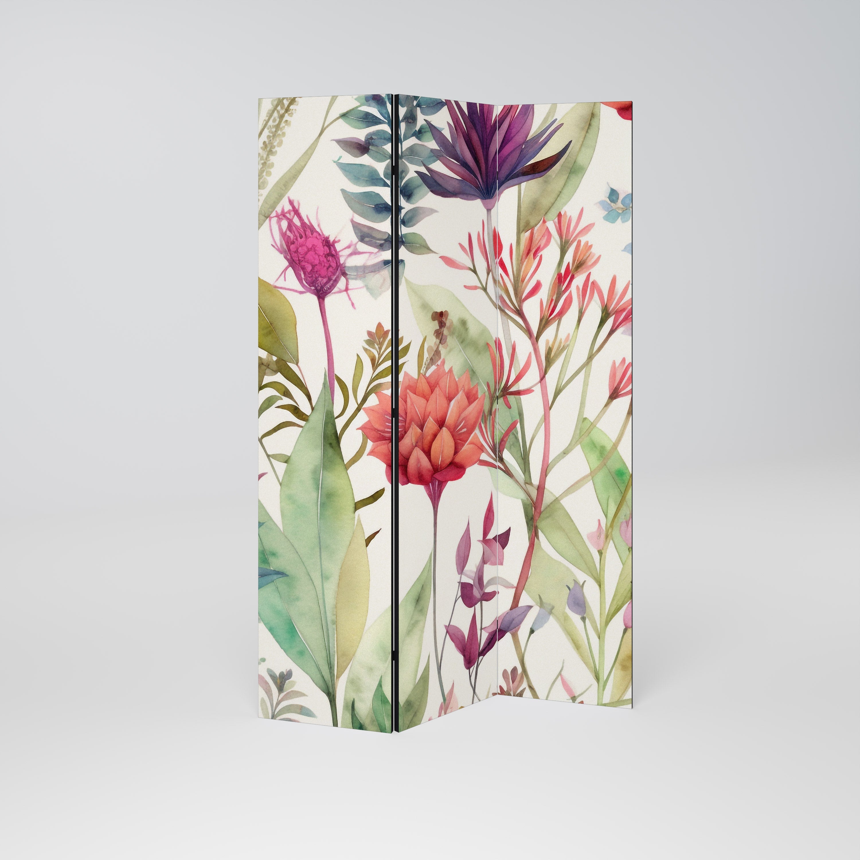 HERBAL FIESTA Biombo Decorativo de 3 Painéis