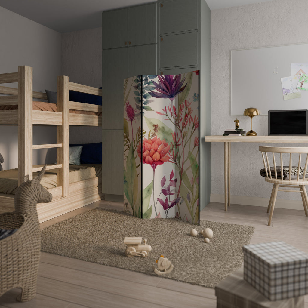 HERBAL FIESTA Biombo Decorativo de 3 Painéis