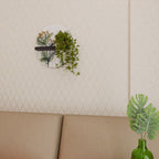 HERBAL DREAM Prateleira Oval Decorativa em Acabamento Preto