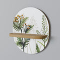HERBAL DREAM Oval Art Shelf In Oak Effect
