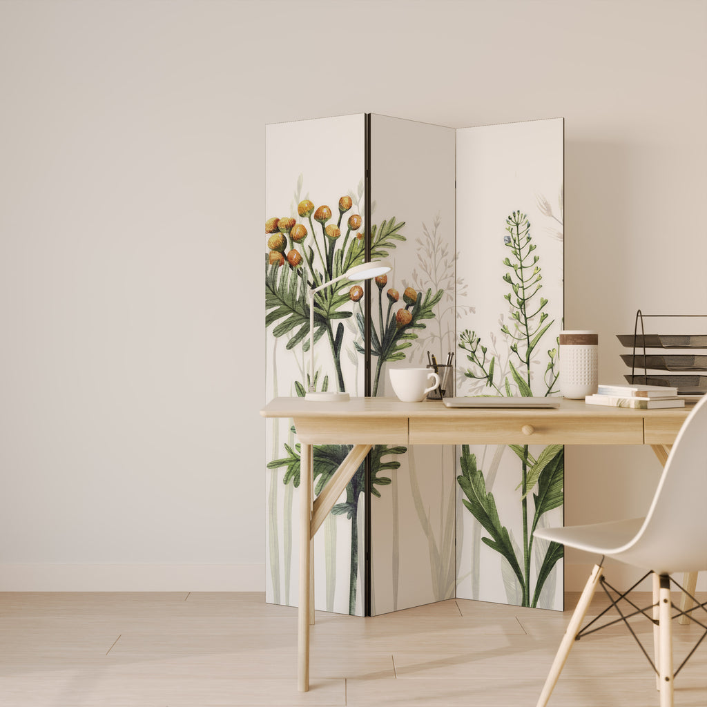 HERBAL DREAM Biombo de 3 Painéis