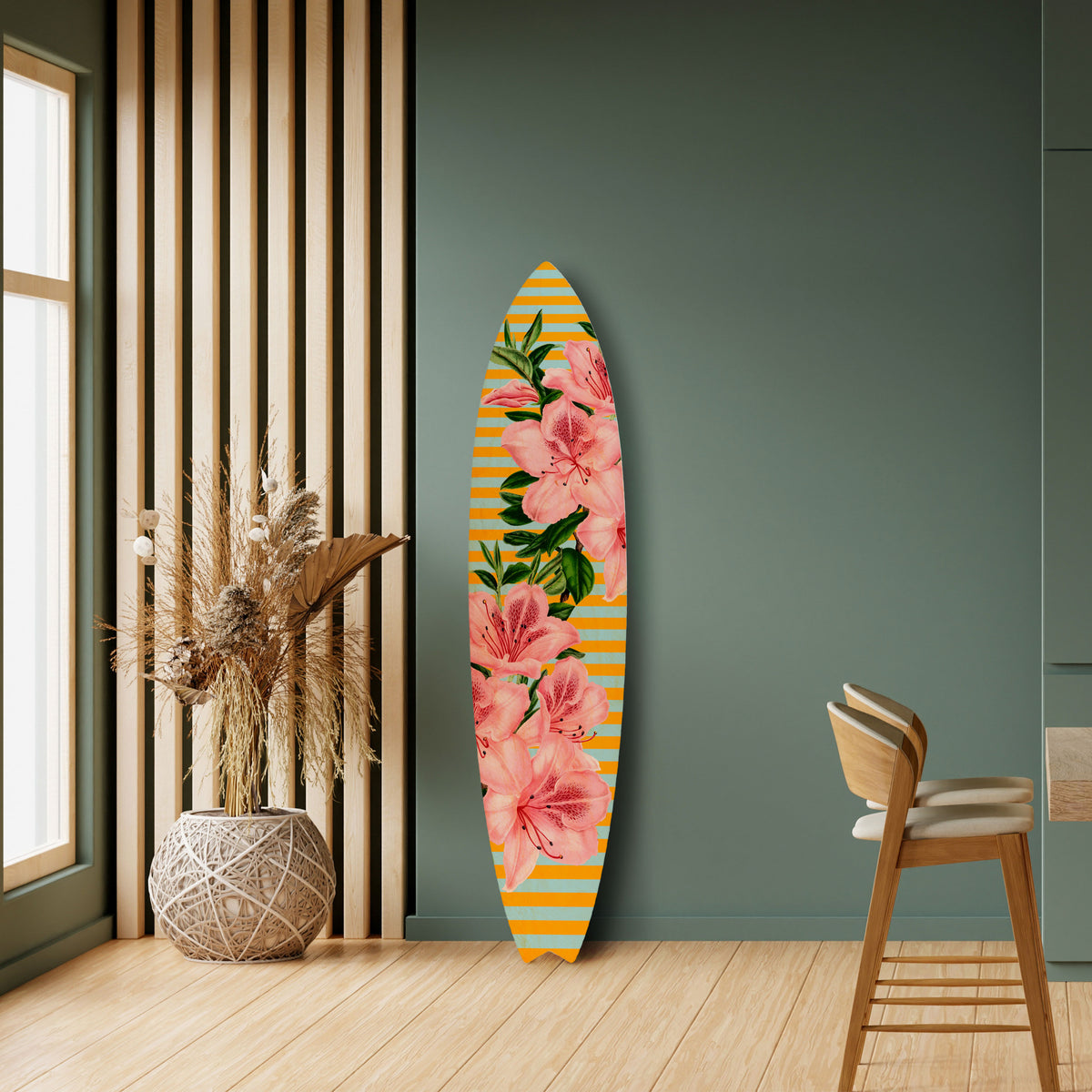 FRAGILE BEAUTY Painel Decorativo Prancha de Surf