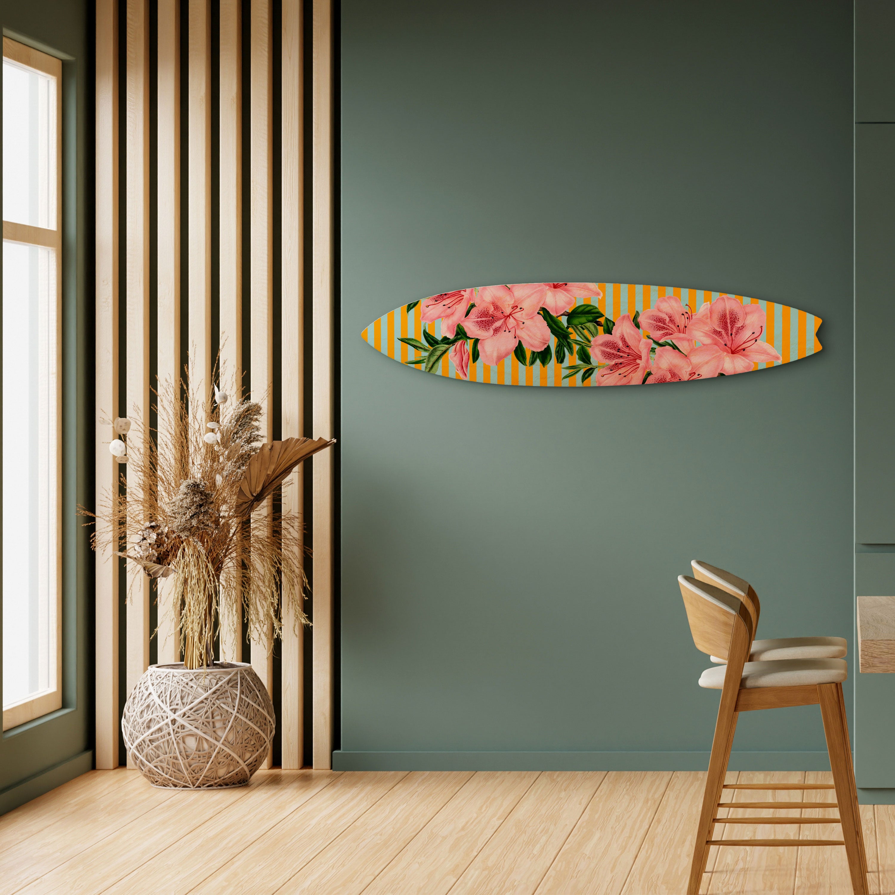 FRAGILE BEAUTY Decorative Plywood Surfboard