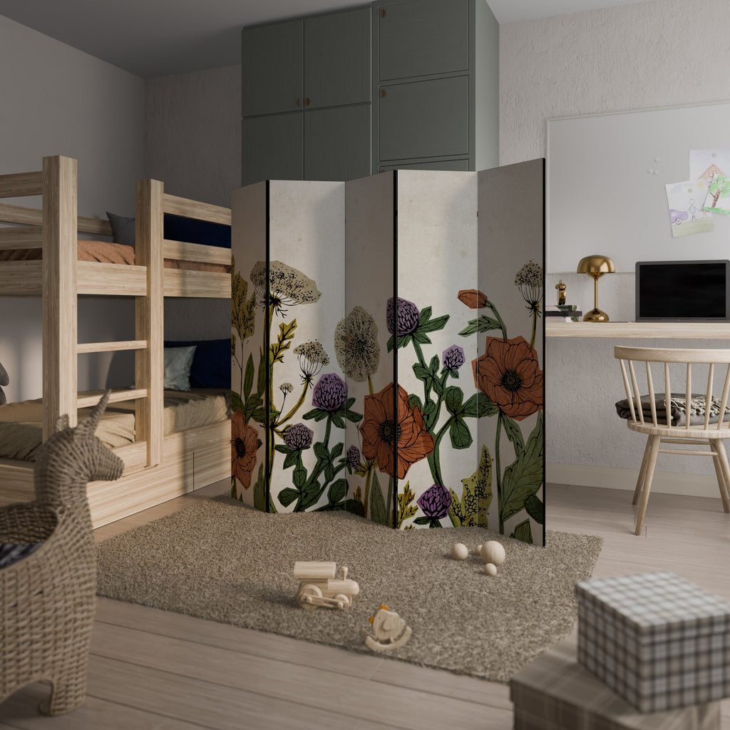 SPROUT ELEGANCE Biombo Decorativo de 5 Painéis