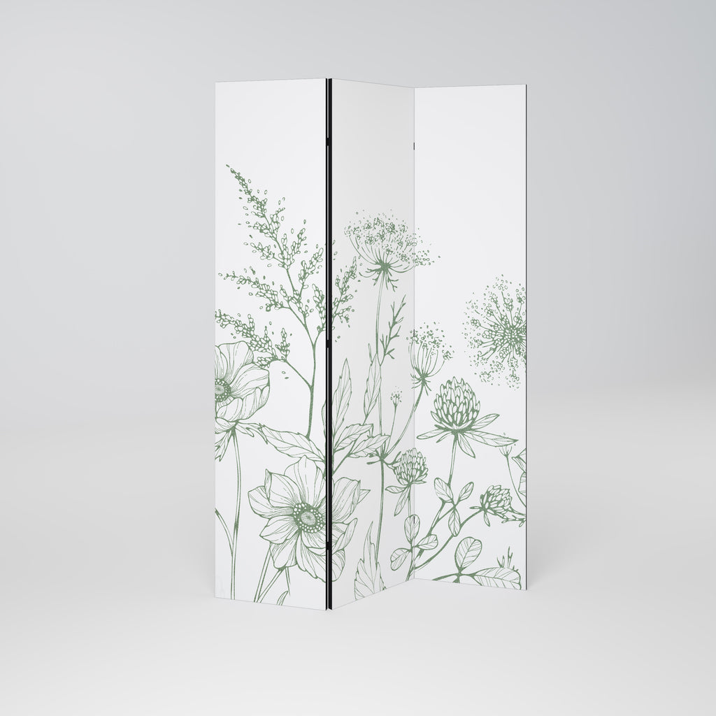 WILDER BEAUTY Biombo de 3 Painéis