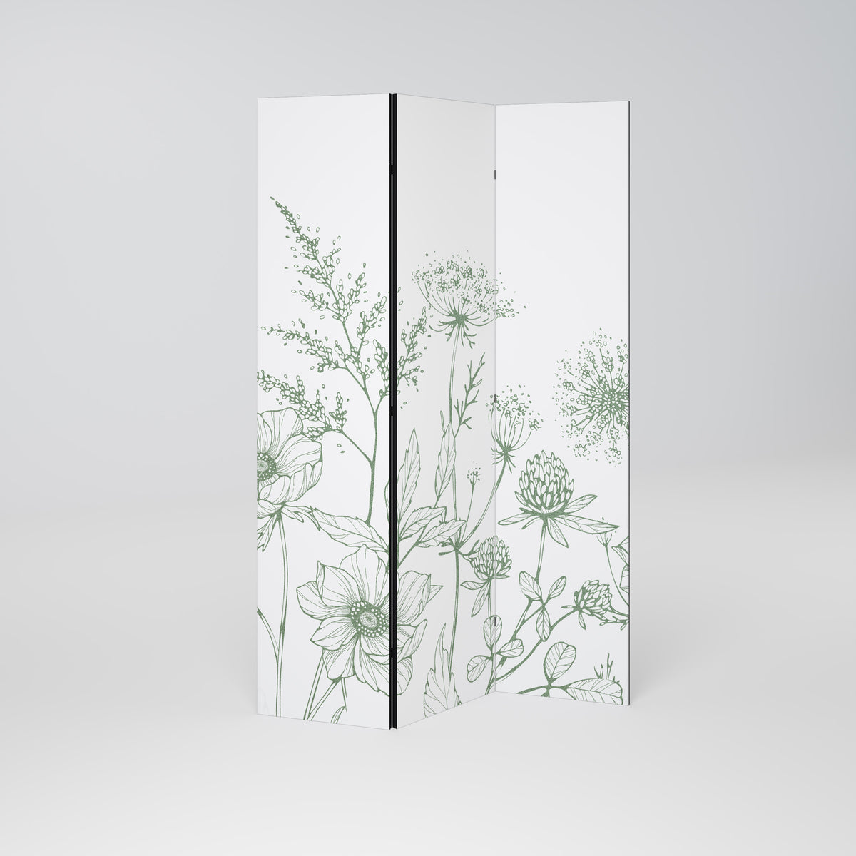 WILDER BEAUTY Biombo de 3 Painéis