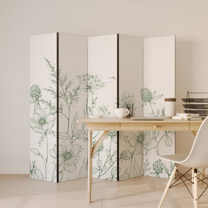 WILDER BEAUTY Biombo de 5 Painéis