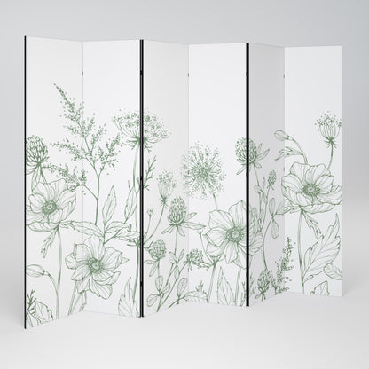 WILDER BEAUTY Biombo de 6 Painéis