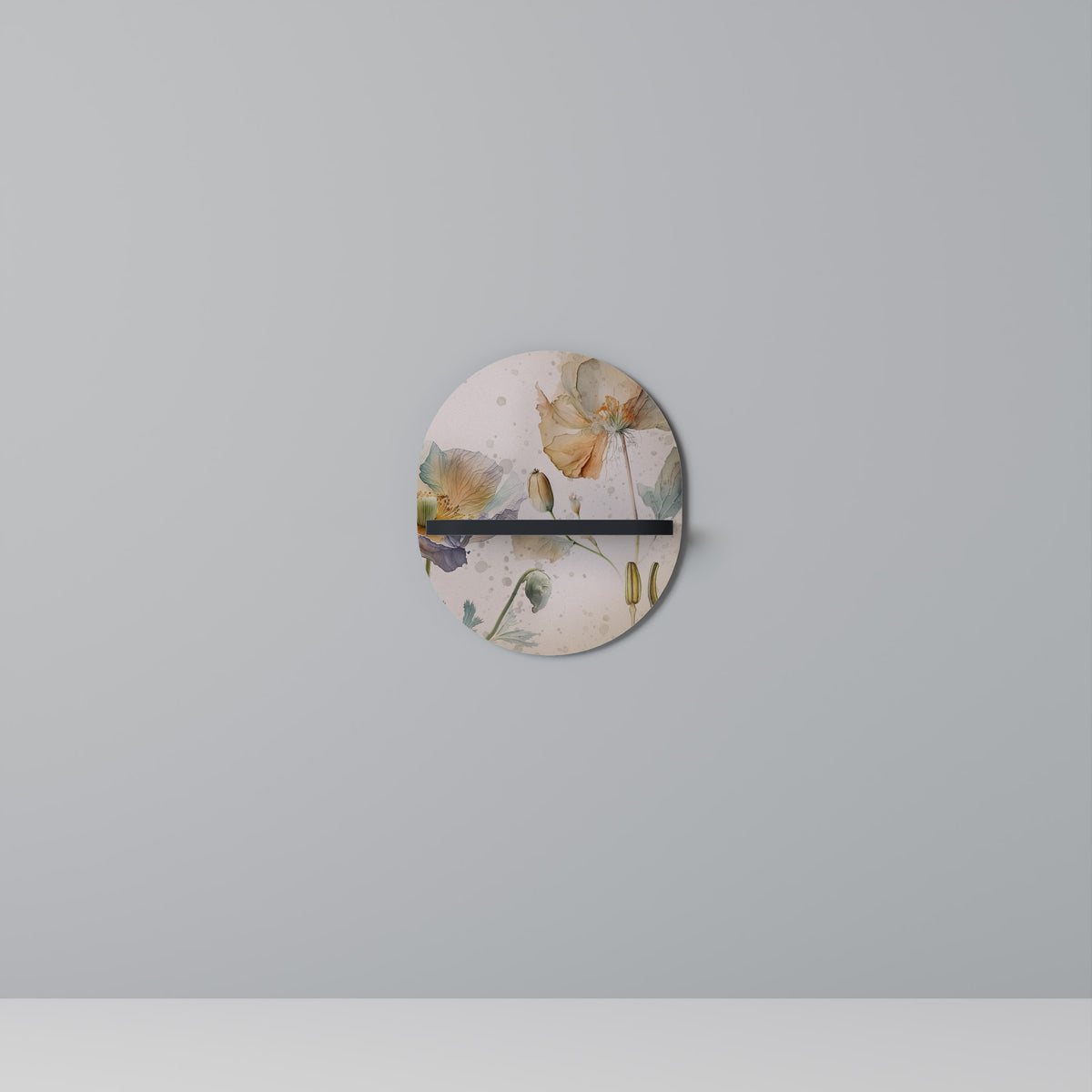 SOFTEN POPPY Art Shelf