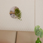 SOFTEN POPPY Prateleira Oval Decorativa em Efeito Carvalho