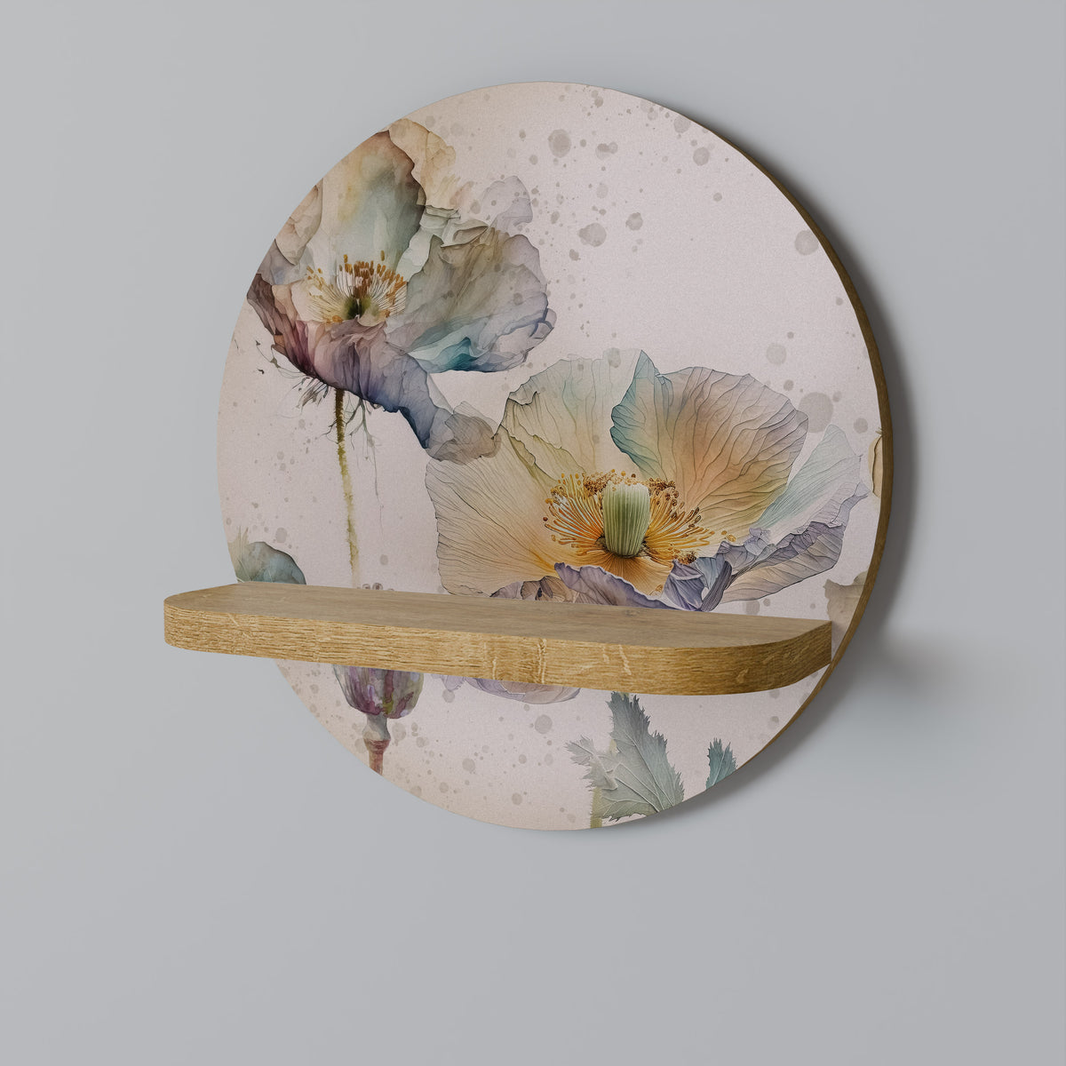 SOFTEN POPPY Art Shelf