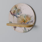 SOFTEN POPPY Prateleira Redonda Decorativa em Efeito Carvalho