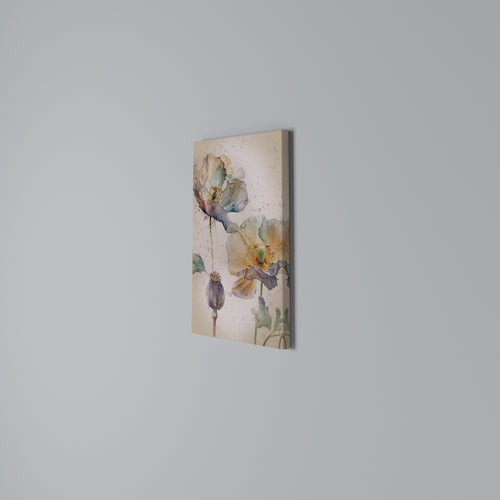 SOFTEN POPPY Quadro em tela vertical
